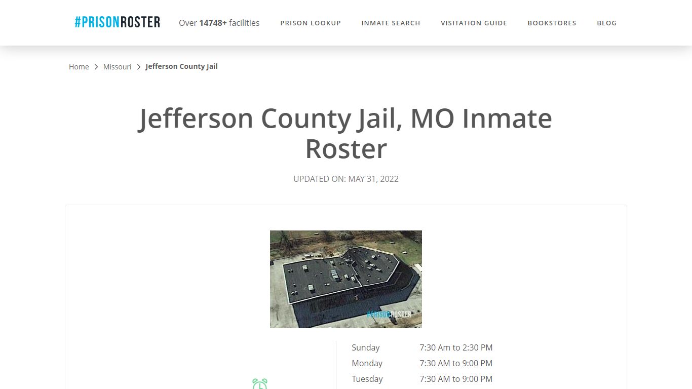 Jefferson County Jail, MO Inmate Roster